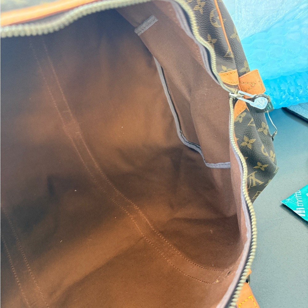 Louis Vuitton Monogram Duffel Bag in Brown and Tan - Picture 7 of 8